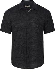 Onia Short Sleeve Linen Blend Button-Up Shirt