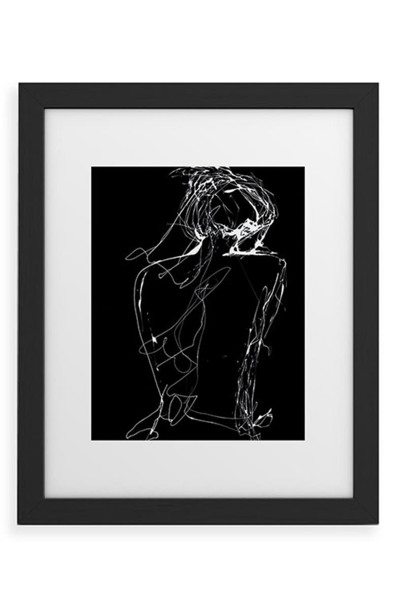 Deny Designs Virginia by Night Framed Art Print, Main, color, Black Frame 8X10