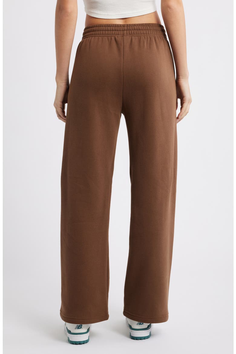 Logo Wide Leg Sweatpants, Alternate, color, CHOCOLATE