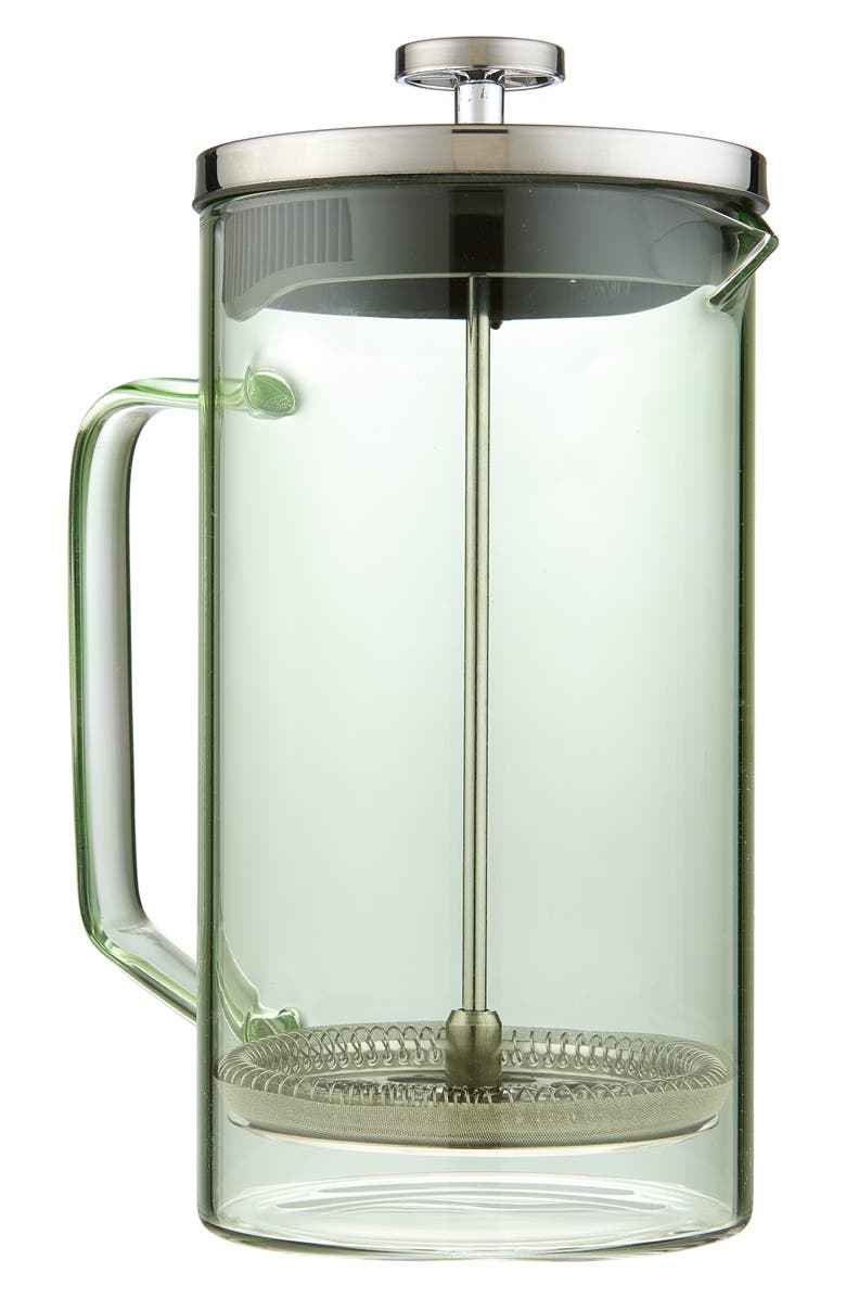 ENCHANTE Glass French Press, Main, color, Sage