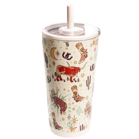 Everyday Tumbler - Ceramic-Lined Insulated Tumbler with Straw and Soft-Touch Lid, Cup Holder Friendly