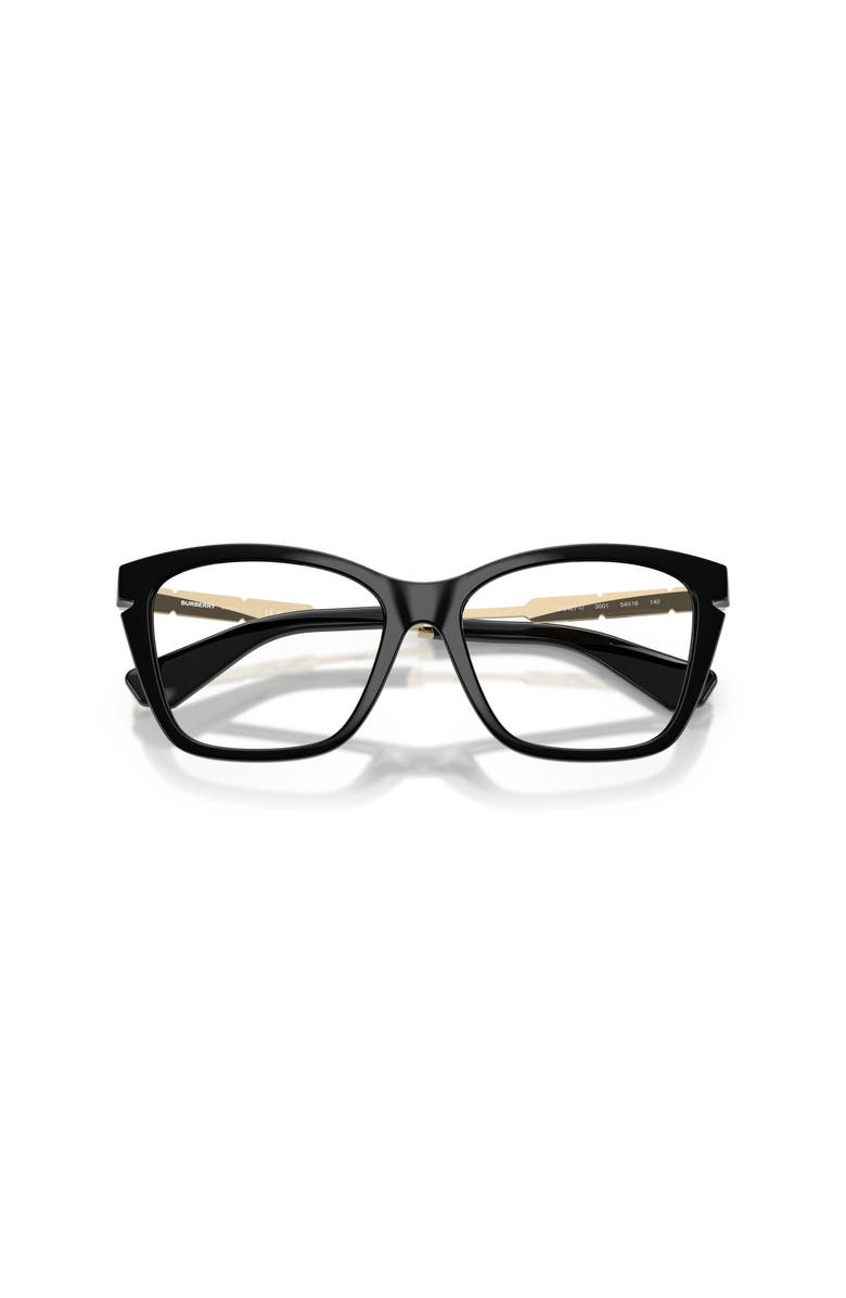 Burberry 54mm Cat Eye optical glasses, Alternate, color, Black