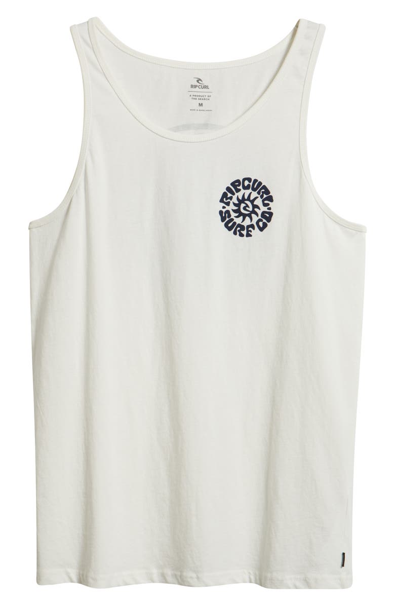 Rip Curl Pacific Rinse Cotton Graphic Tank, Main, color, Bone