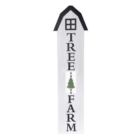 Wood Off-White Christmas Layered Porch Plaque