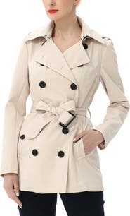 Kimi & Kai Women's Noa Short Trench Coat