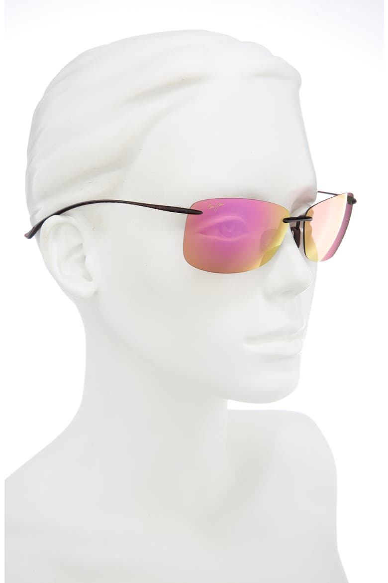 Polarized Rectangular Sunglasses, Alternate, color, BROWN TORTOISE SUNRISE