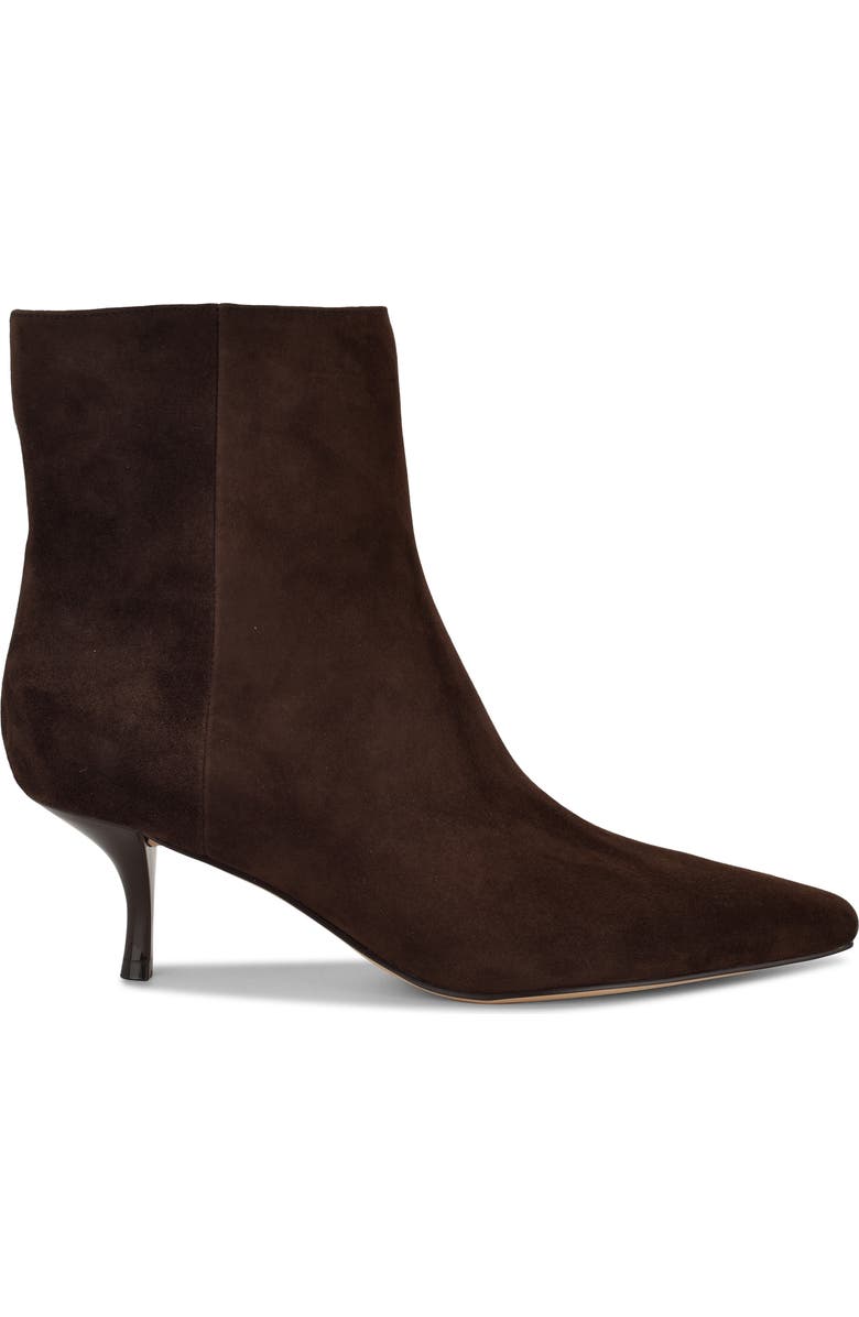 Nine West Hermena Kitten Heel Bootie, Alternate, color, Dark Brown
