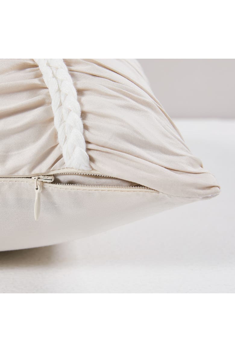 Flora Flow Cotton Pillow Cover, Alternate, color, Cream