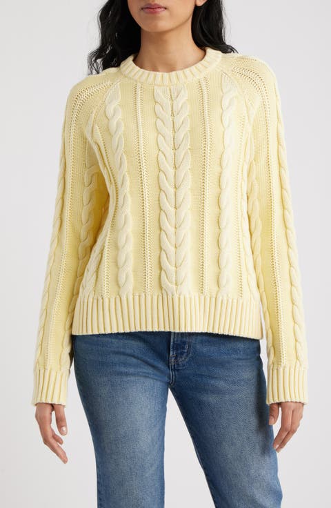 Cable Stitch Cotton Sweater