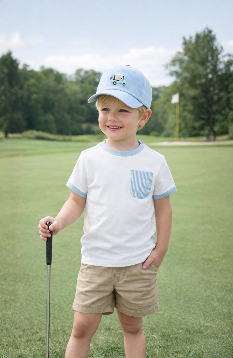 Bits & Bows Dog in Golf Cart Baseball Hat, Alternate, color, Light Blue