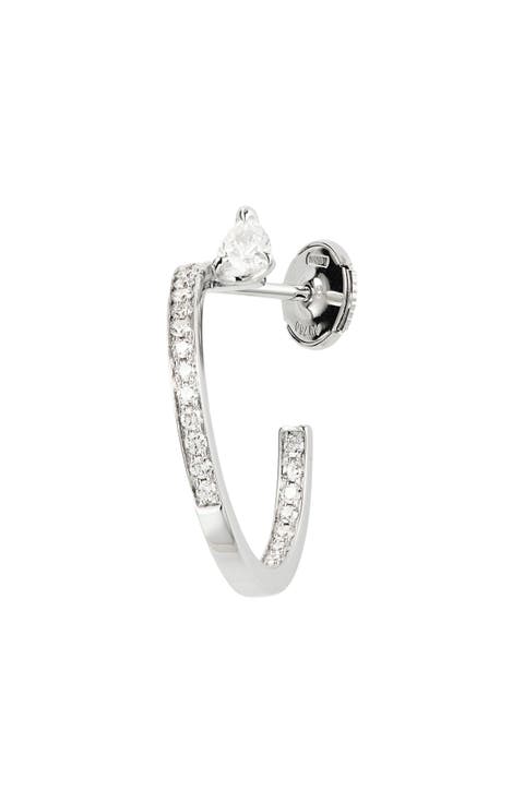Serti Sur Vide Diamond Single Earring