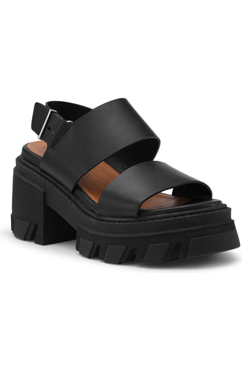 Ganni Cleated Platform Sandal, Main, color,
