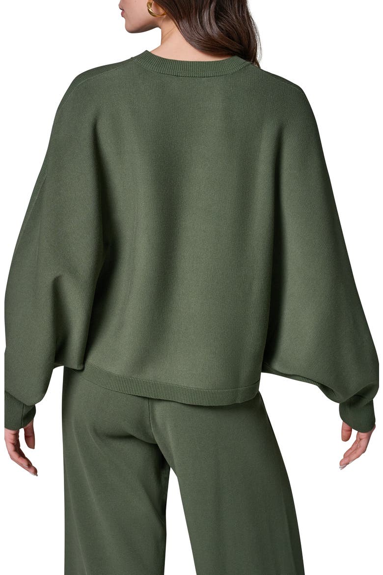Dolman Sleeve Milano Knit Sweater, Alternate, color, VERDE