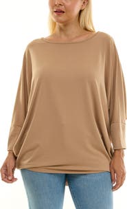 Nina Leonard Dolman Sleeve Tunic