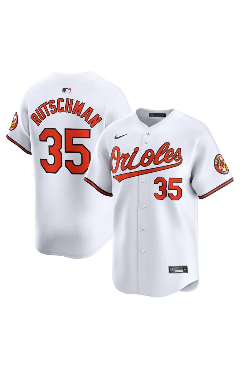 Nike Men's Nike Adley Rutschman White Baltimore Orioles Home Limited Player Jersey, Alternate, color, White