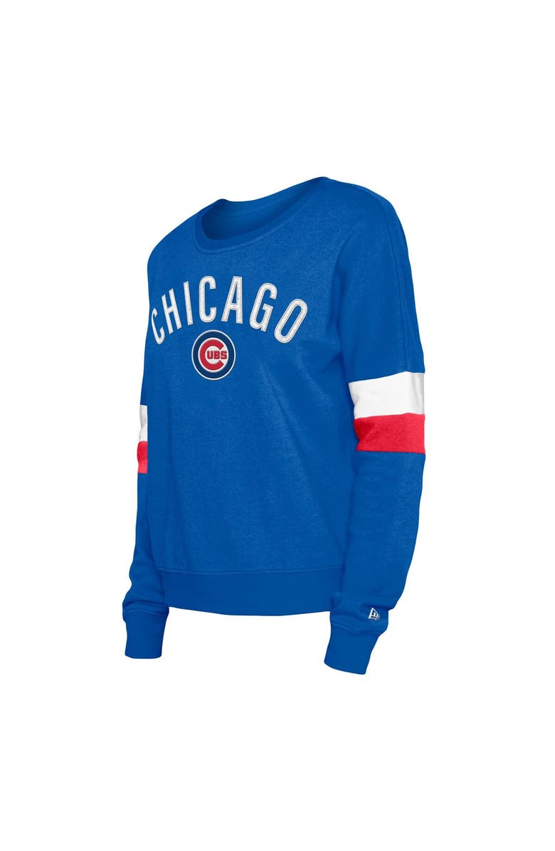 New Era Women's New Era Royal Chicago Cubs Game Day Crew Pullover Sweatshirt, Alternate, color, 