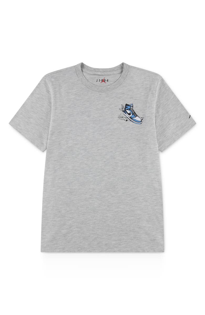 Jordan Kids' Air Jordan Has Landed Graphic T-Shirt, Main, color, Grey Heather