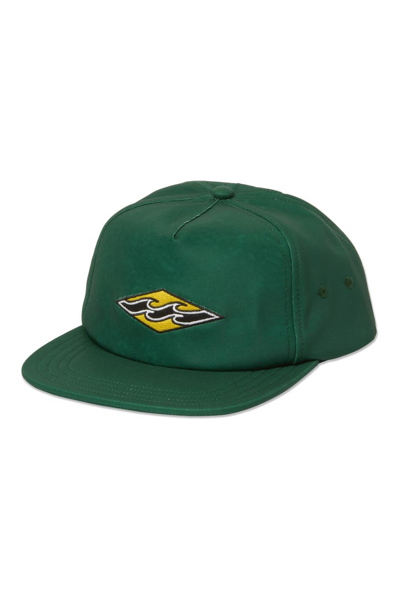 Team Patch Snapback Hat, Main, color, DEEP FOREST