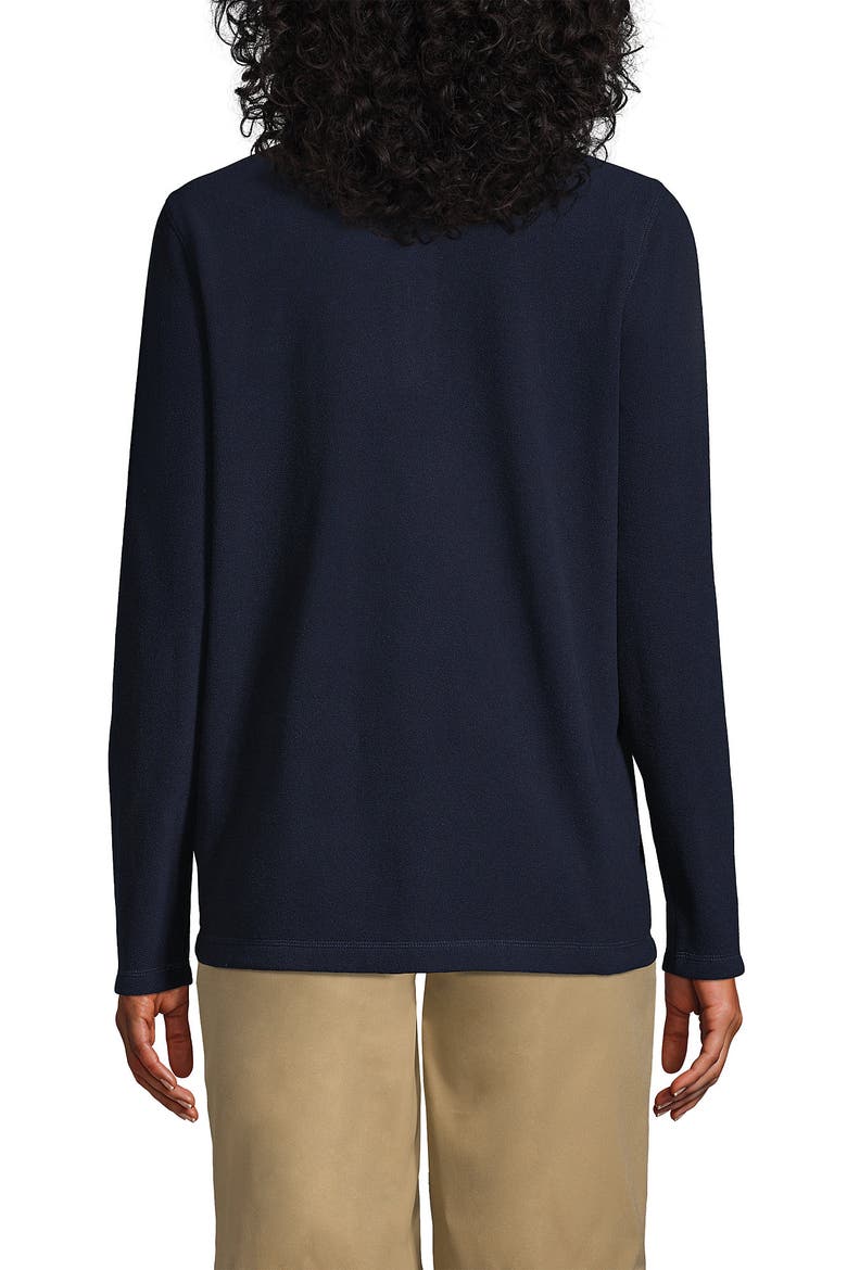 School Uniform Young  Lightweight Fleece Quarter Zip Pullover, Alternate, color, Classic Navy