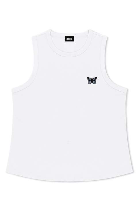 Butterfly Cotton Jersey Tank