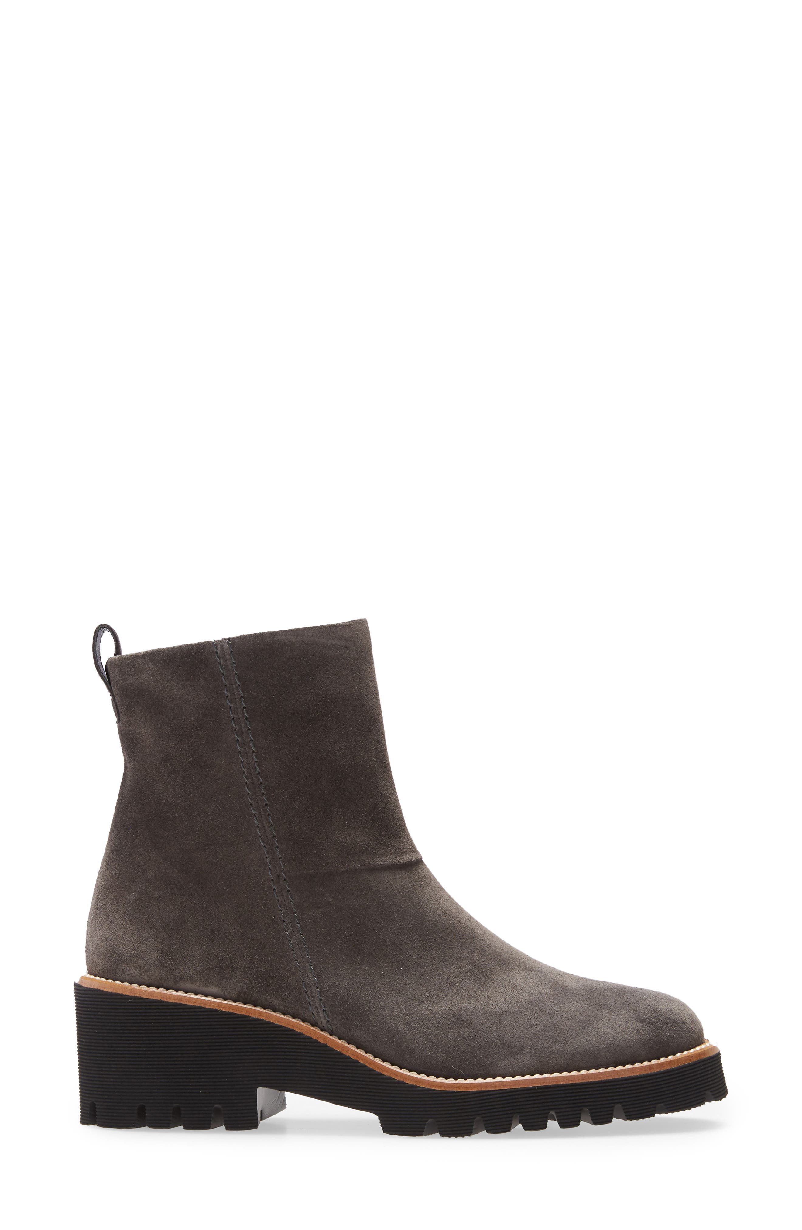 Jano Lug Sole Bootie, Alternate, color, ASPHALT SUEDE