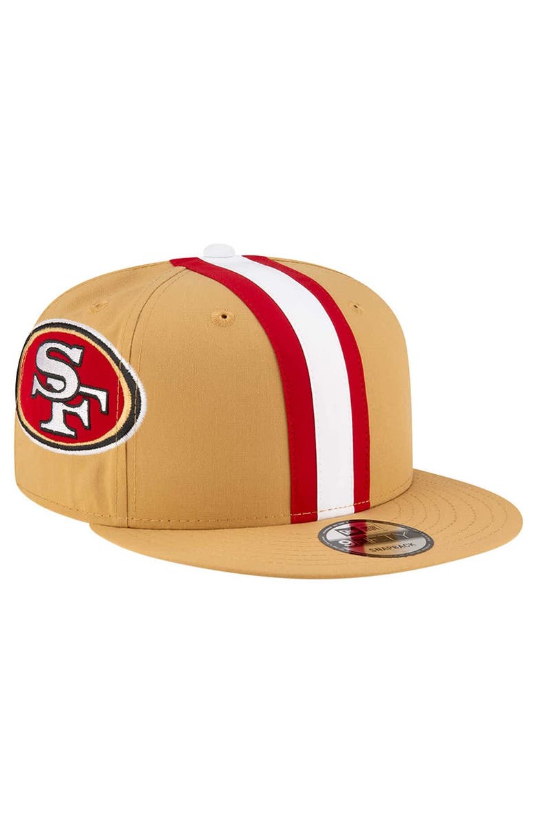 New Era Men's New Era Gold San Francisco 49ers Helmet 9FIFTY Snapback Hat, Alternate, color, Gold
