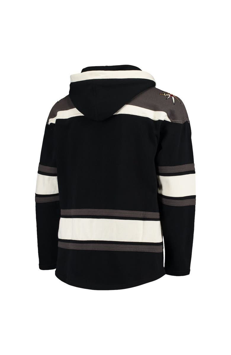 '47 Men's '47 Black Vegas Golden Knights Superior Lacer Pullover Hoodie, Alternate, color, 