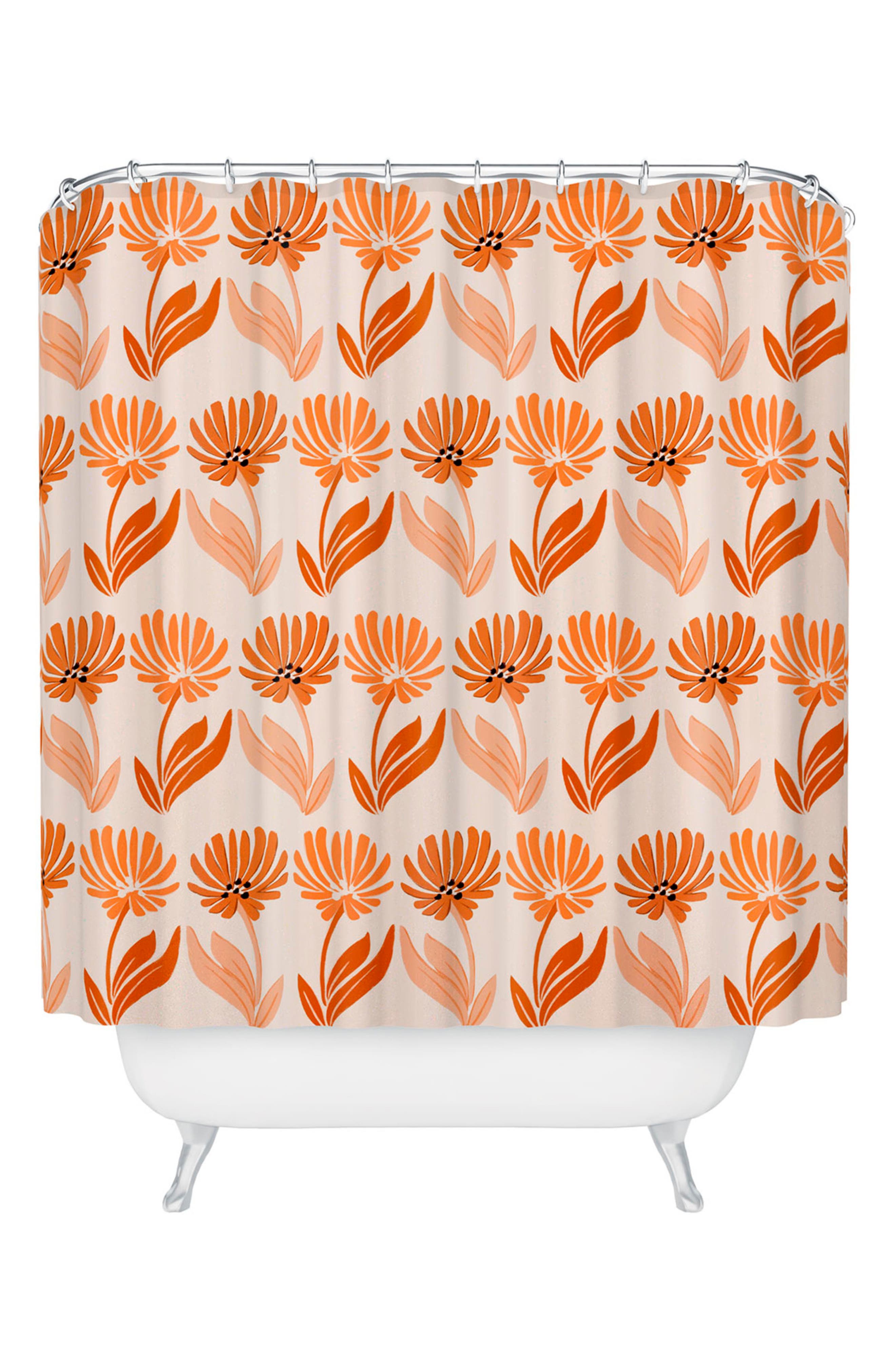 Deny Designs Twins Floral Shower Curtain