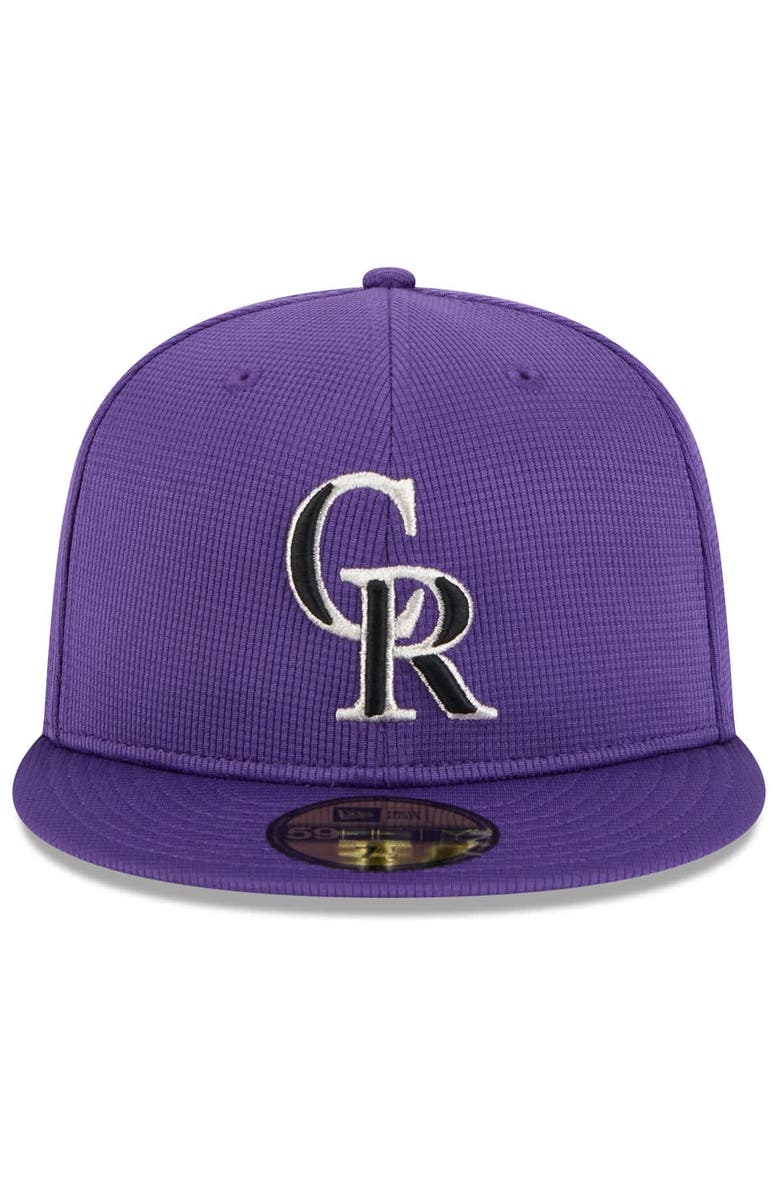 New Era Men's New Era  Purple Colorado Rockies 2025 Spring Training 59FIFTY Fitted Hat, Alternate, color, 