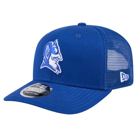Men's New Era Royal Duke Blue Devils Primary 9SEVENTY Trucker Stretch-Snap Hat