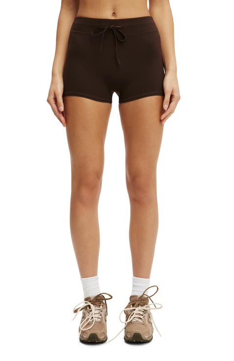 Women's Active Ultra Soft Tie Front Micro Short