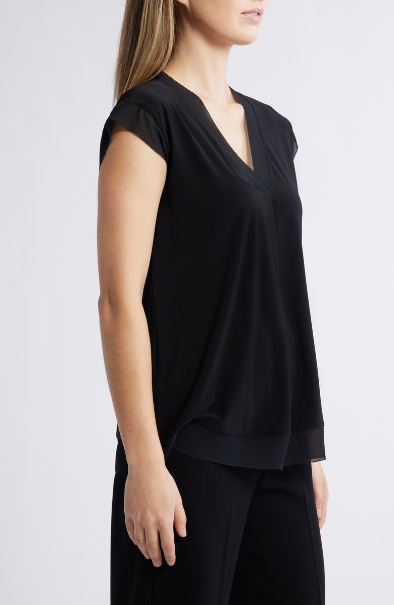 Anne Klein Mixed Media Shell Tank, Alternate, color,