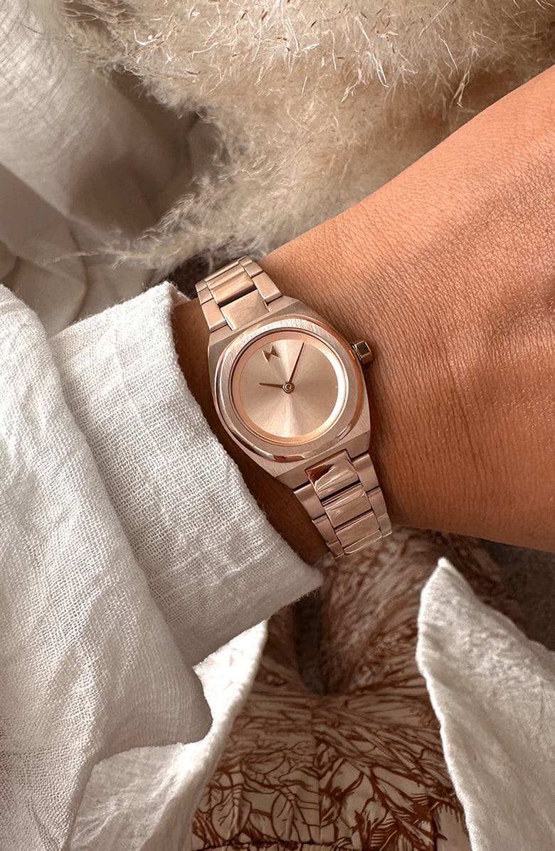 MVMT Odyssey II Quartz Bracelet Watch, 25mm, Alternate, color, Rose Gold
