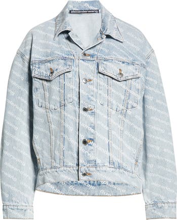 Falling Back Logo Denim Jacket