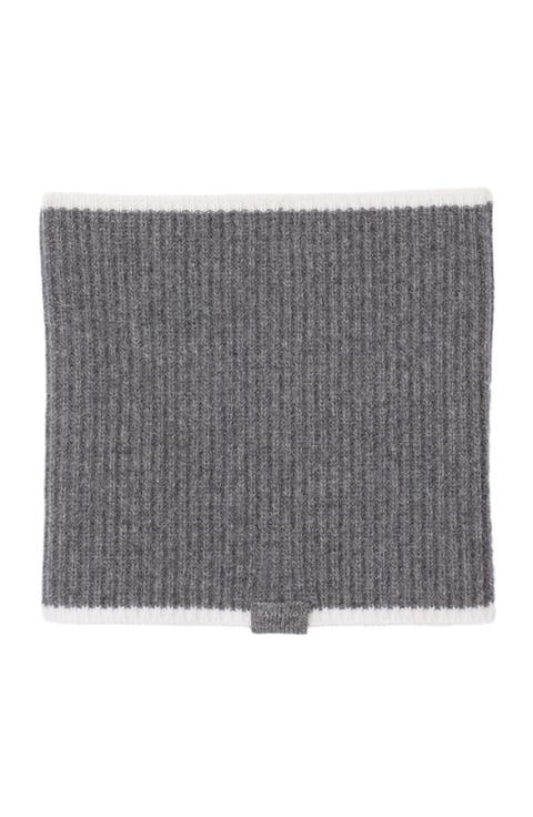 Ribbed knit neck warmer