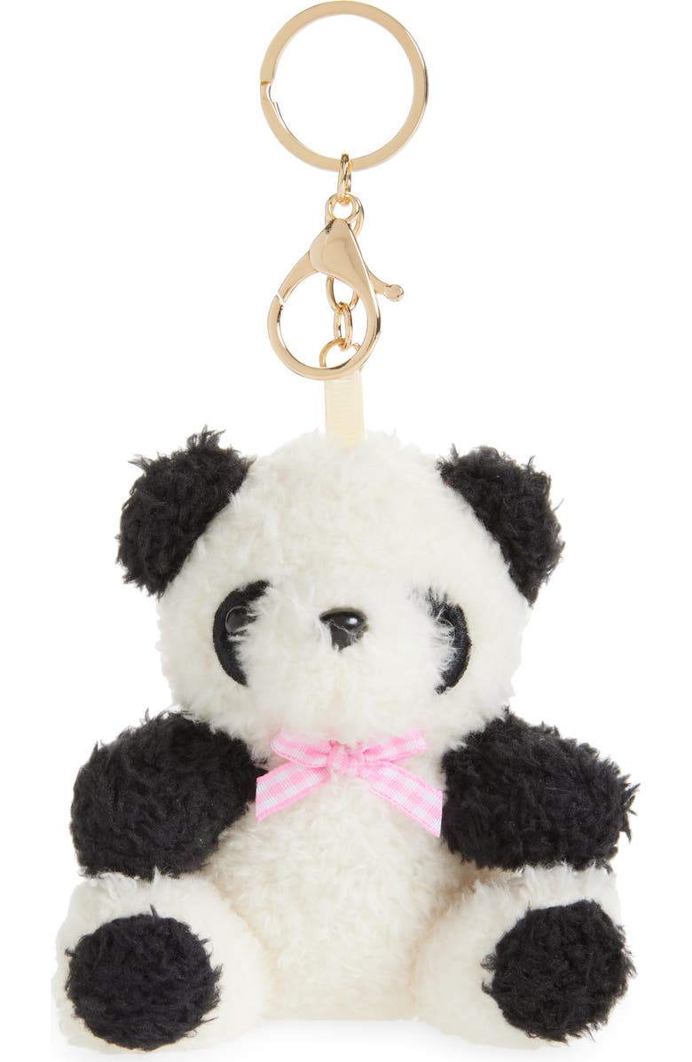 Capelli New York Panda Bag Charm, Main, color, Ivory Multi