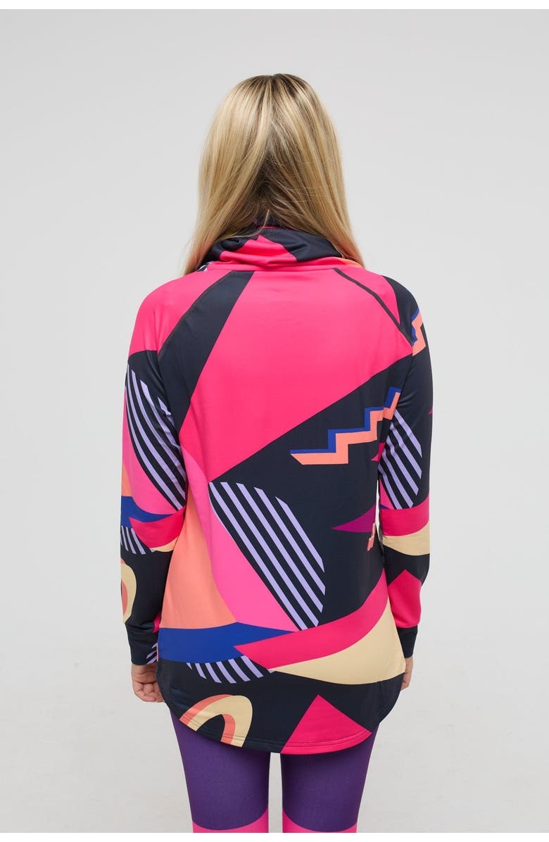 OOSC High Neck Baselayer Top Hotstepper - Women's, Alternate, color, Multi-Colour