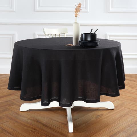 Linen Round Tablecloth - Sonoma Hemstitch