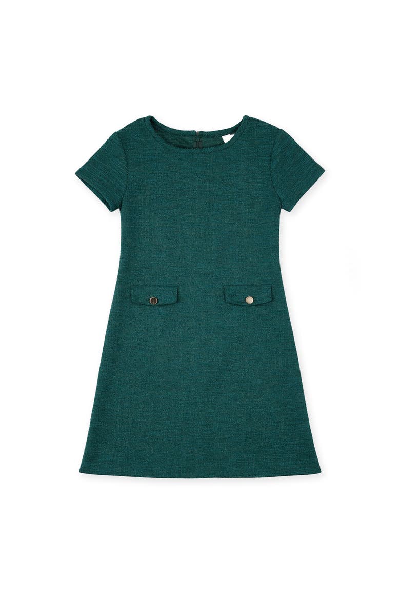 Knit Boucle Dress, Main, color, Green Boucle