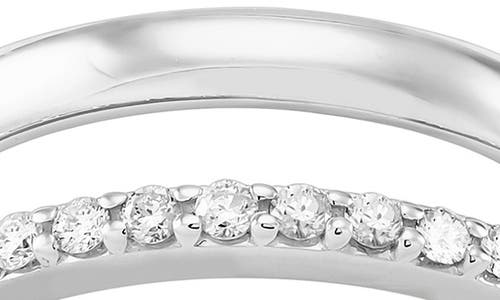 Frankie & Zoe Diamond Split Shank Band Ring In Gold