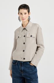 Brunello Cucinelli Linen diagonal jacket