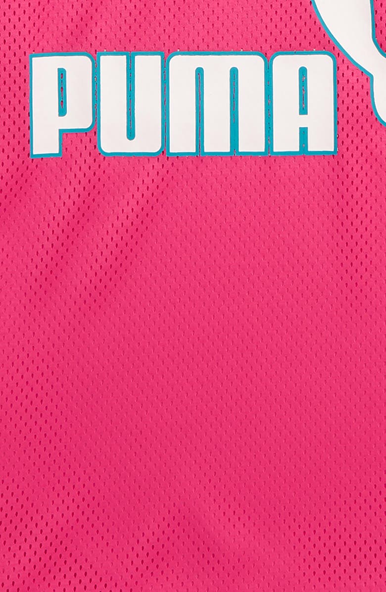 PUMA Logo Mesh Shirt, Alternate, color, 