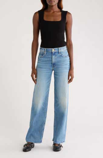 MOTHER The Kick It High Waist Straight Leg Jeans