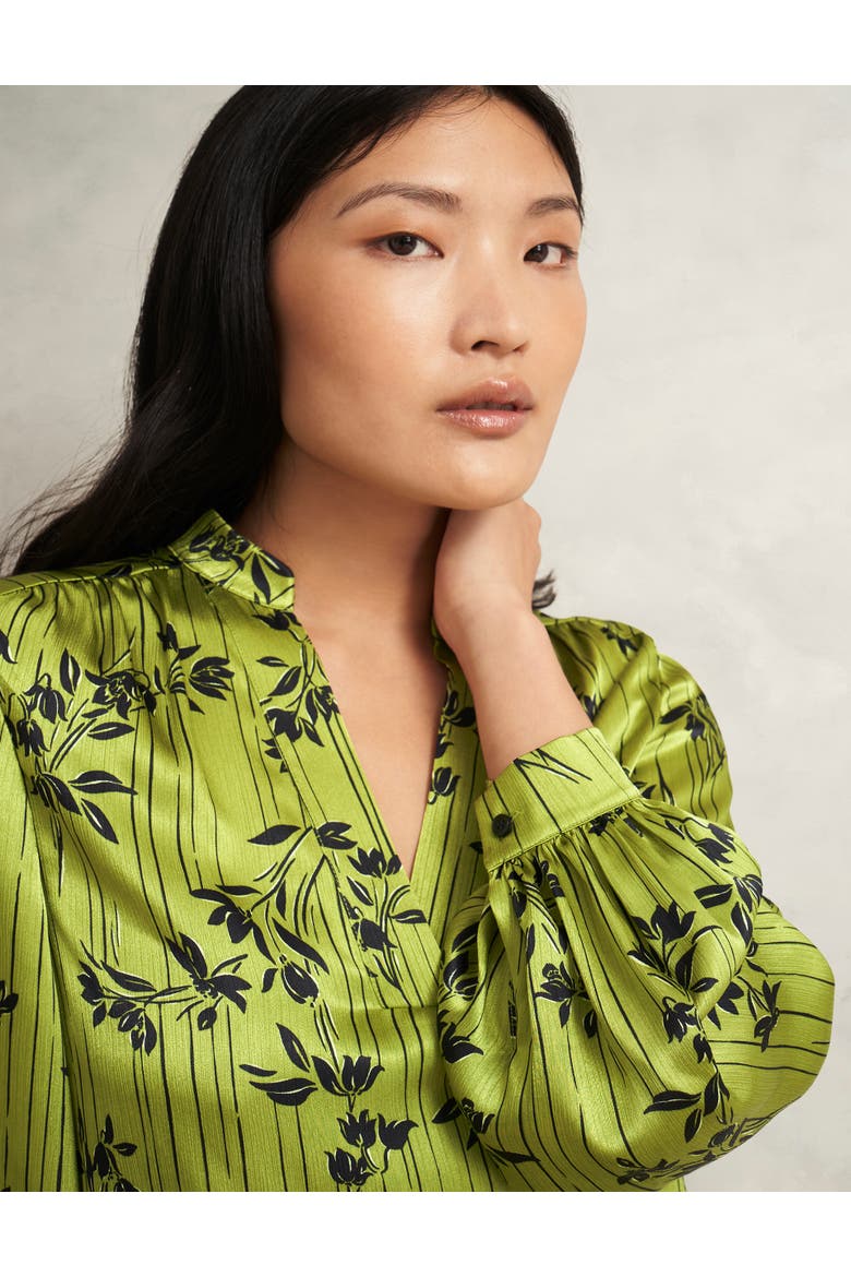 Fara Blouse, Alternate, color, Green Navy