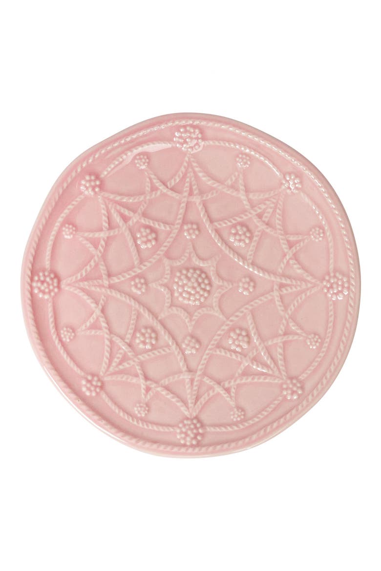 Jardins du Monde Set of 4 Side/Cocktail Plates, Alternate, color, BLUSH