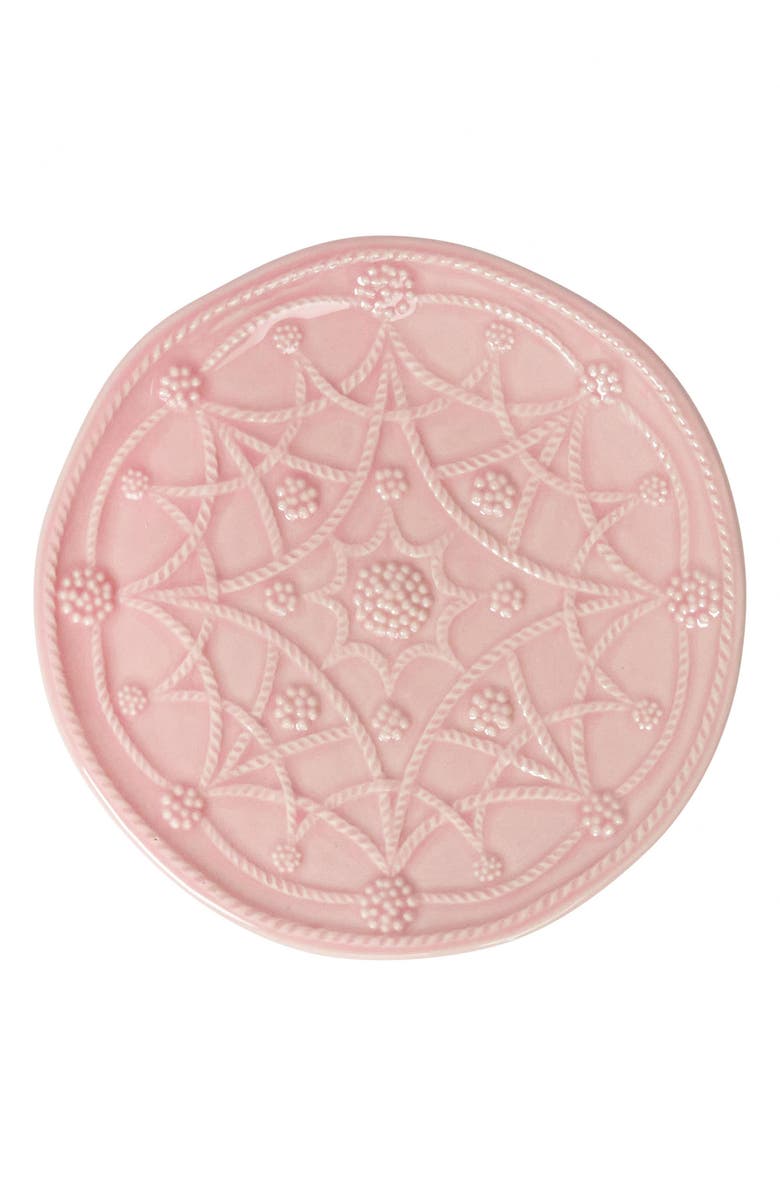 Juliska Jardins du Monde Set of 4 Side/Cocktail Plates, Alternate, color, Blush