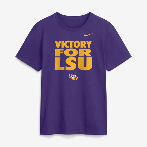 Men's Nike Purple LSU Tigers 2026 Sideline Dri-FIT Slogan T-Shirt