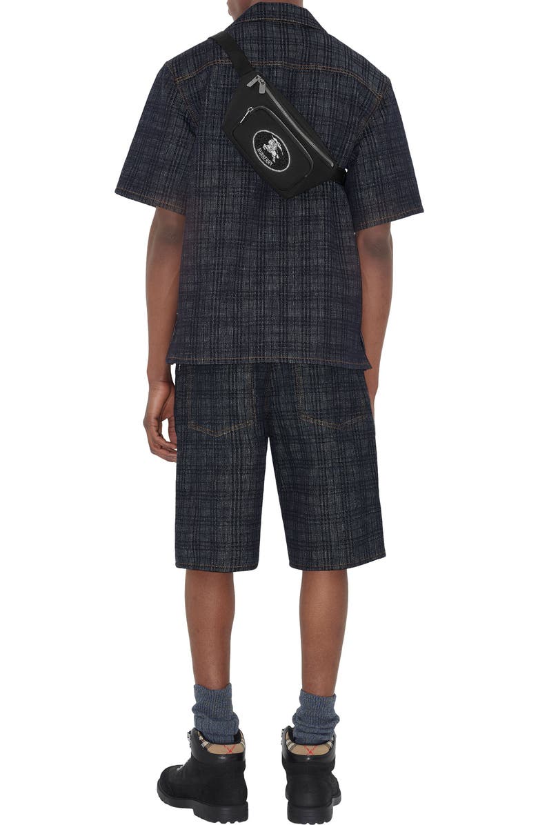 Burberry Small Orkney Belt Bag, Alternate, color, Black