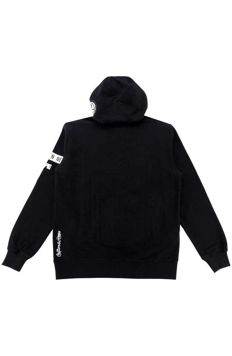 Two Hype Unisex NBA x Two Hype  Black Brooklyn Nets Culture & Hoops Heavyweight Pullover Hoodie, Alternate, color, 