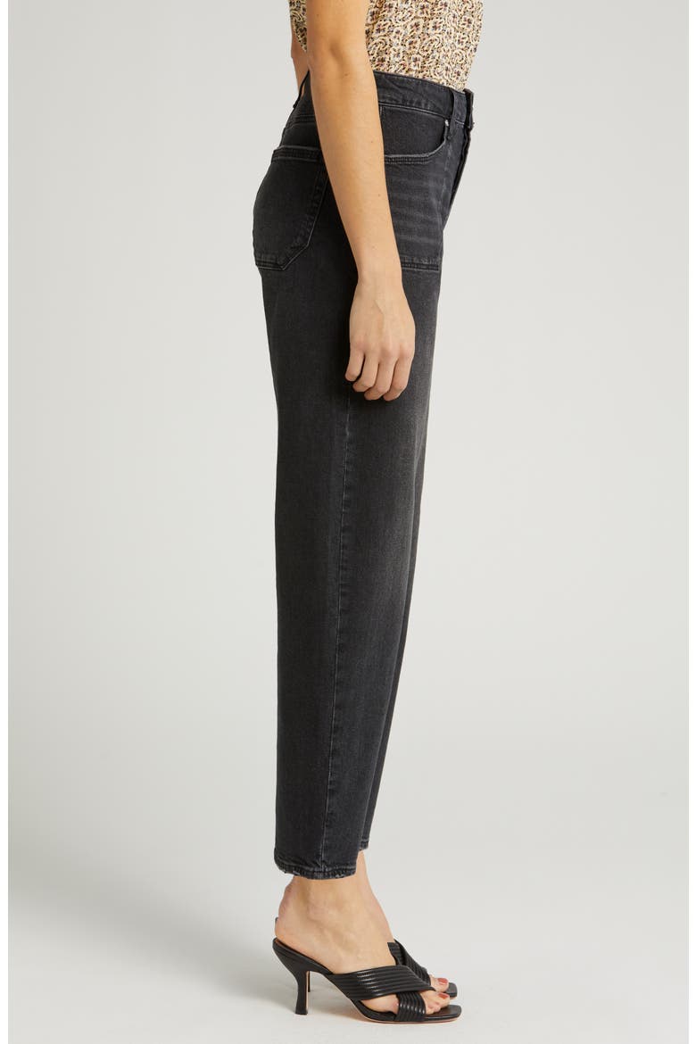 Alexis Utility High Waist Ankle Barrel Jeans, Alternate, color, VIPERBLACK